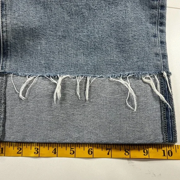 Pistola Lana Crop Wide Leg Cuff Snowcat Jeans 25P High Rise Raw Hem Petite - Picture 11 of 11